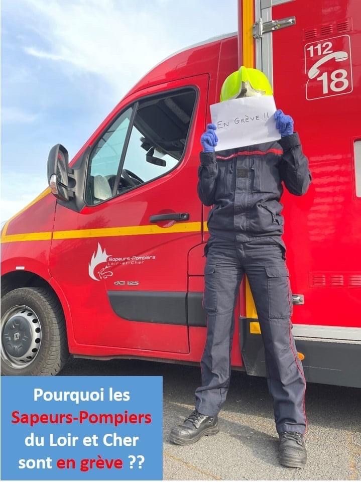 [SDIS41] Grève chez les pompiers du Loir et Cher.
