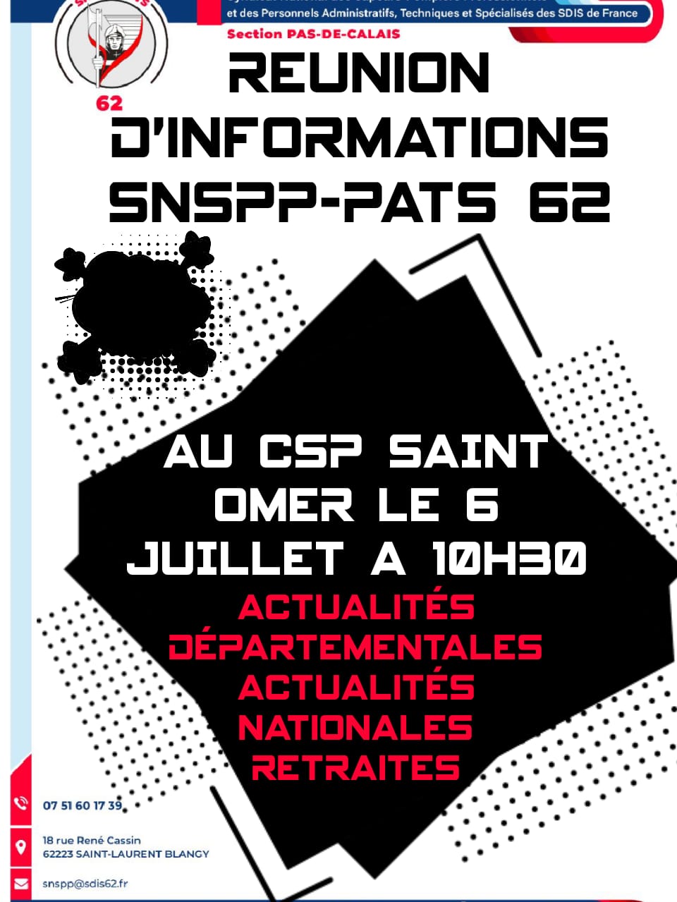 Réunion d’information SNSPP PATS62